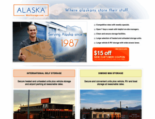 alaskaministorage.com screenshot