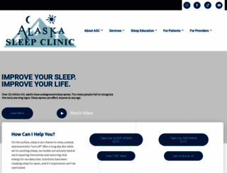 alaskasleep.com screenshot
