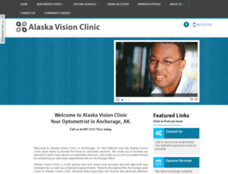 alaskavisionclinic.net screenshot