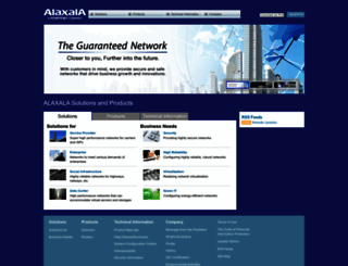 alaxala.com screenshot