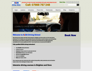 albadrivingschool.co.uk screenshot