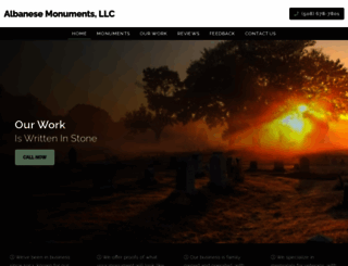 albanesemonuments.com screenshot