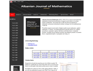 albanian-j-math.com screenshot