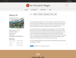 albany.tenthousandvillages.com screenshot