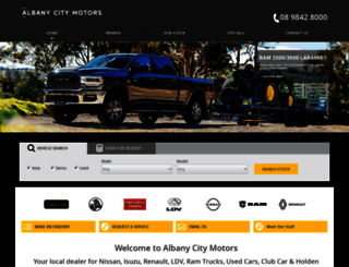 albanycitymotors.com.au screenshot