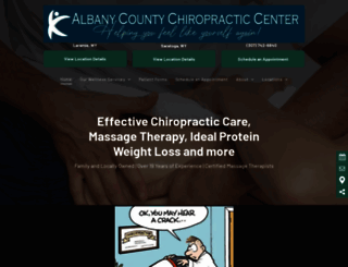 albanycountychiropractic.com screenshot