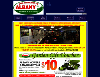albanymowers.co.nz screenshot