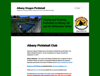 albanypickleball.com screenshot