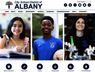 albanyschools.org screenshot