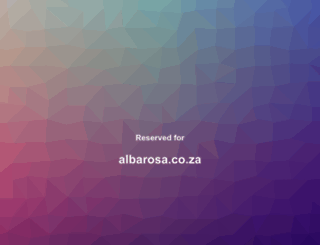 albarosa.co.za screenshot
