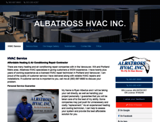 albatrosshvac.com screenshot