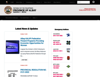 albay.gov.ph screenshot