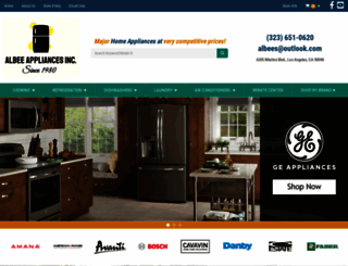 albeeappliances.com screenshot
