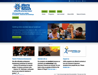albertasciencenetwork.ca screenshot