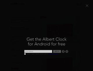 albertclock.com screenshot