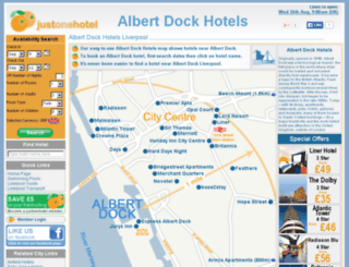 albertdockhotels.co.uk screenshot