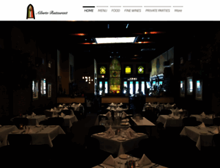 albertorestaurant.com screenshot