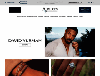 albertsjewelers.com screenshot