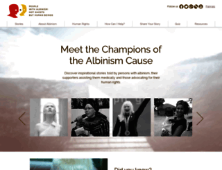 albinism.ohchr.org screenshot
