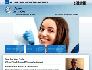 albiondentalcare.com screenshot