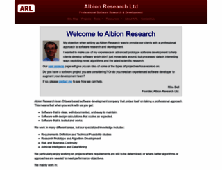 albionresearch.com screenshot