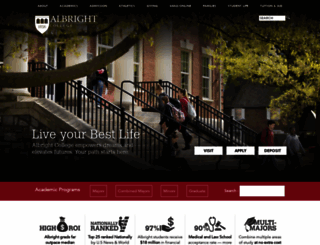 albright.edu screenshot