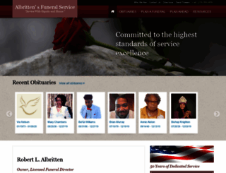 albrittensfuneralservice.com screenshot