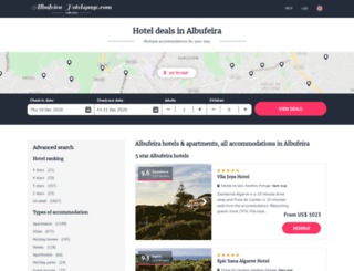 albufeira-hotelspage.com screenshot