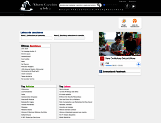 albumcancionyletra.com screenshot