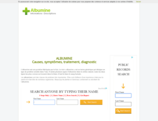 albumine.info screenshot