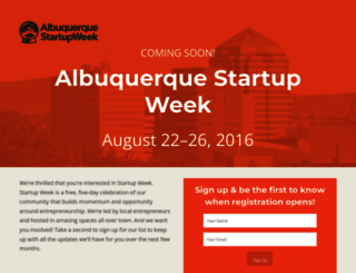 albuquerque.startupweek.co screenshot