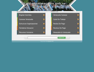 alcaldiademaracaibo.gob.ve screenshot