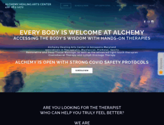 alchemyhealingartscenter.com screenshot
