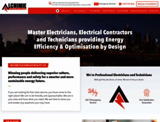 alchimie-electrical.com.au screenshot