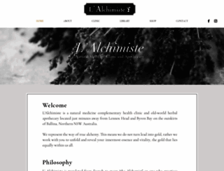 alchimiste.com.au screenshot
