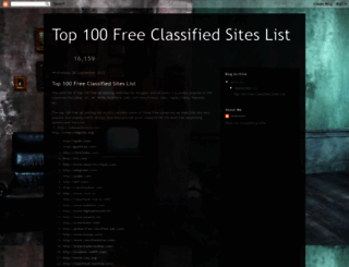 alclassifiedsiteslist.blogspot.in screenshot