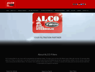 alcofilters.com screenshot