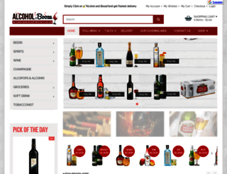 alcoholandbooze.co.uk screenshot