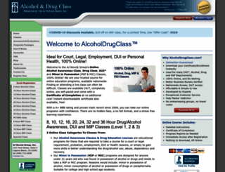 alcoholdrugclass.com screenshot