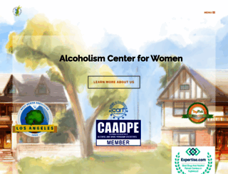 alcoholismcenterforwomen.org screenshot