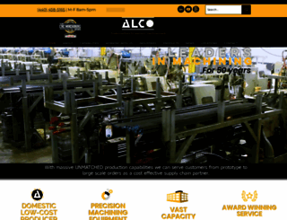 alcomfgcorp.com screenshot