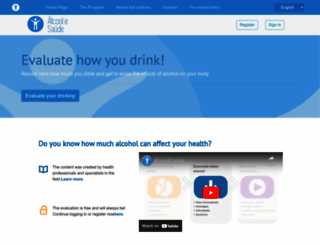 alcoolesaude.com.br screenshot