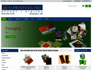alcoprinting.com screenshot