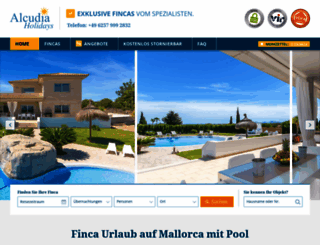 alcudia-holidays.de screenshot