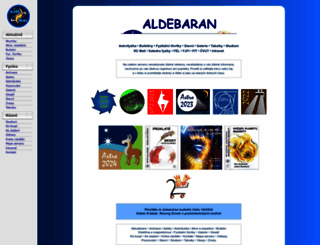 aldebaran.cz screenshot