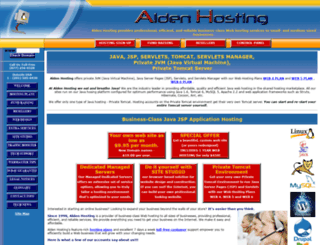 alden-jsp-hosting.com screenshot