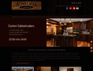aldercreekcabinets.net screenshot