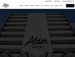 alderhotel.com screenshot