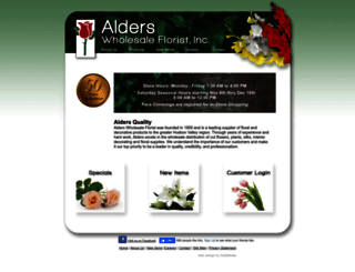 alderswholesaleflorist.com screenshot