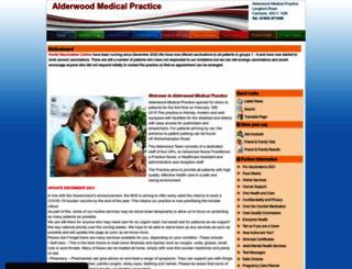 alderwoodmedicalpractice.co.uk screenshot
